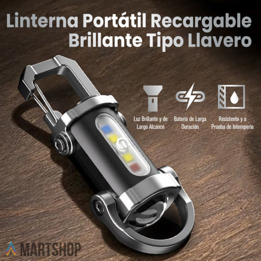Mini linterna LED recargable — brillante, práctica y lista para todo