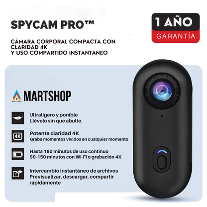 SpyCam PRO™ – Videocámara Portátil HD con Detección de Movimiento